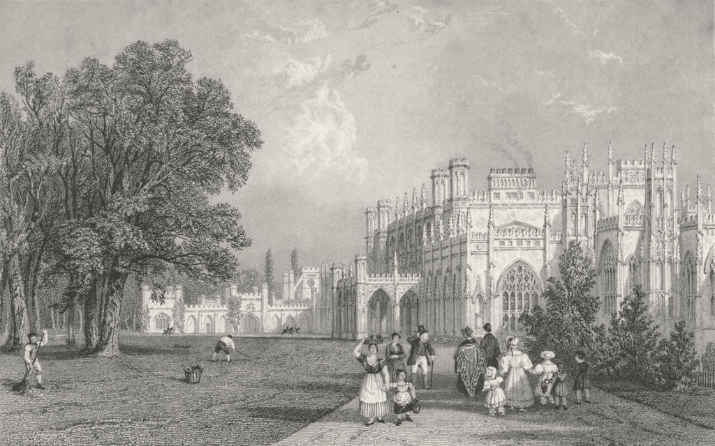 CHESHIRE. Eaton Hall. Allom, Children 1836 old antique vintage print picture